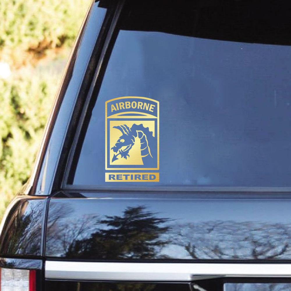 US Army 1st Cavalry - 18th XVIII Airborne - 101st Airborne - 173rd Airborne Brigade Clear Stickers-Decal-Army-CSIB-Veterans Nation