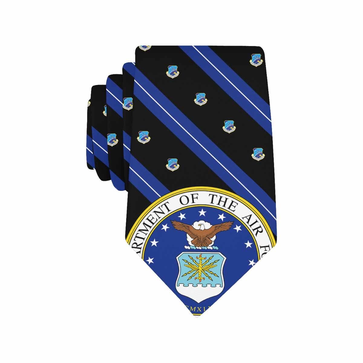 USAF Communications Command Classic Necktie (Two Sides)-Necktie-USAF-Major-Veterans Nation