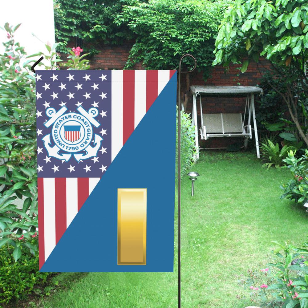 US Coast Guard O-1 Ensign O1 ENS Junior Garden Flag/Yard Flag 12 inches x 18 inches-GDFlag-USCG-Officer-Veterans Nation