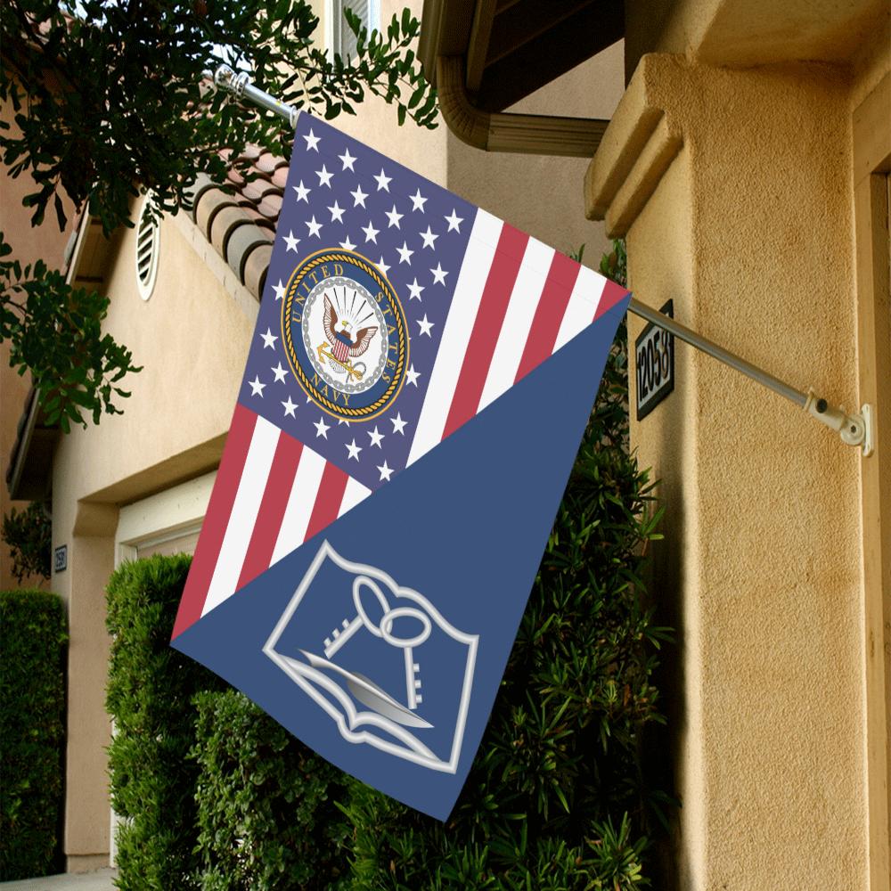 US Navy Culinary Specialist Navy CS House Flag 28 inches x 40 inches Twin-Side Printing-HouseFlag-Navy-Rate-Veterans Nation