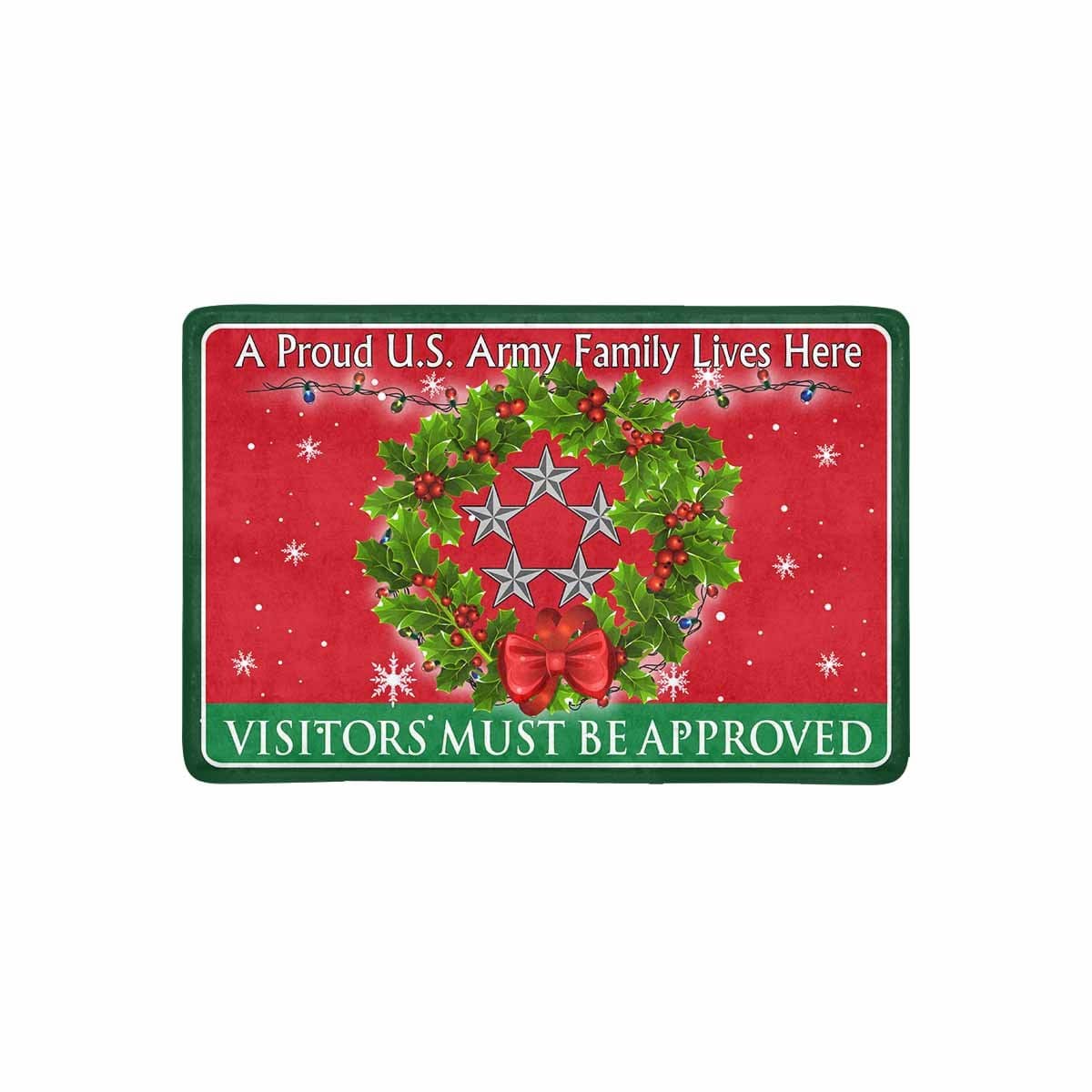 US Army O-10 General of the Army O10 GA General Officer Ranks - Visitors must be approved Christmas Doormat-Doormat-Army-Ranks-Veterans Nation