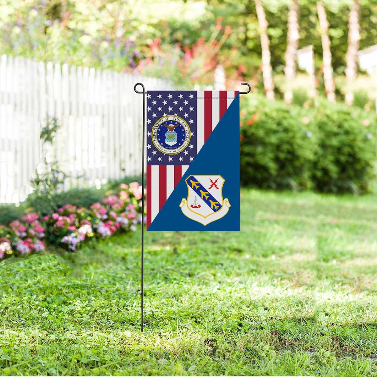 US Air Force 43d Air Division Garden Flag/Yard Flag 12 inches x 18 inches Twin-Side Printing-GDFlag-USAF-AirDivision-Veterans Nation