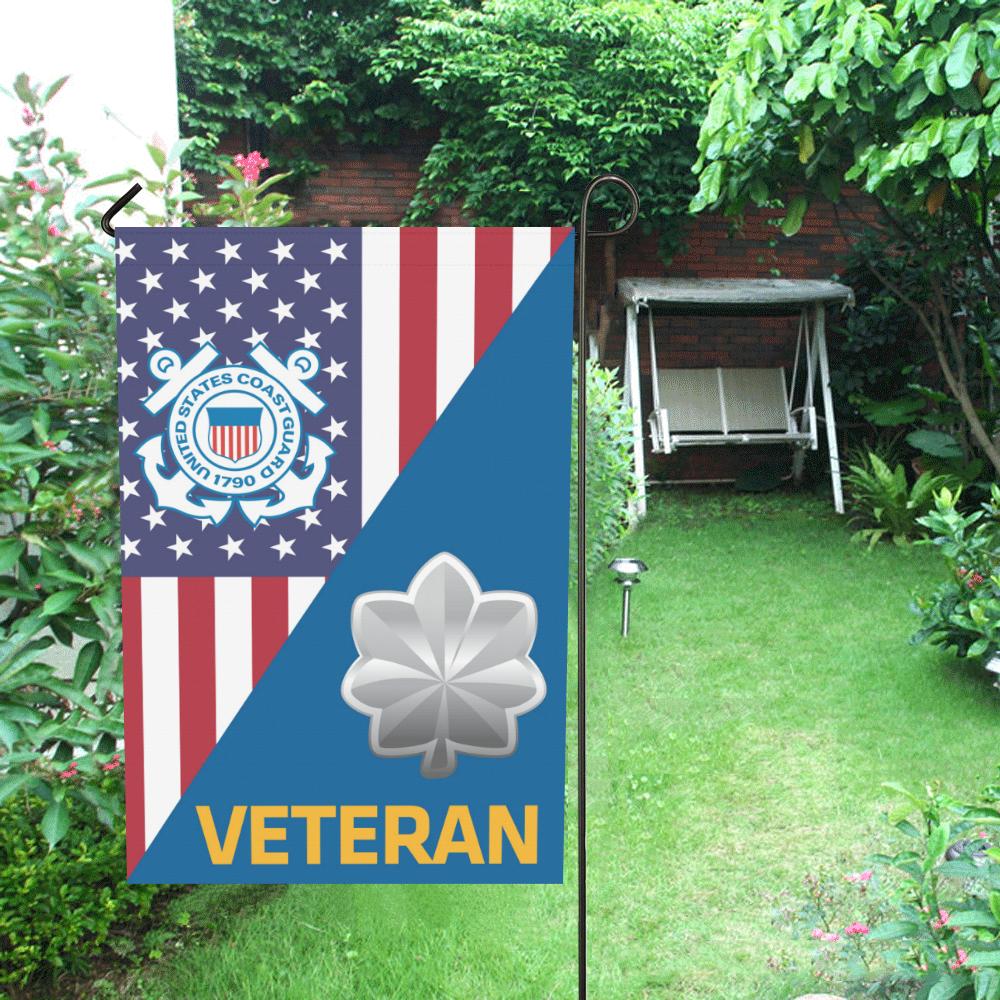 US Coast Guard O-5 Commander O5 CDR Senior Officer Veteran Garden Flag/Yard Flag 12 inches x 18 inches-GDFlag-USCG-Officer-Veterans Nation