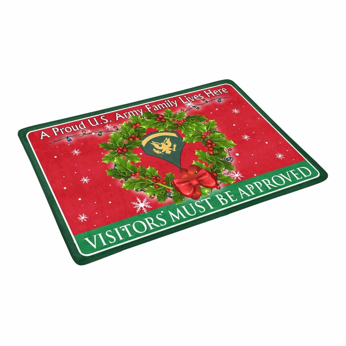 US Army E-5 SPC E5 Specialist Ranks - Visitors must be approved Christmas Doormat-Doormat-Army-Ranks-Veterans Nation