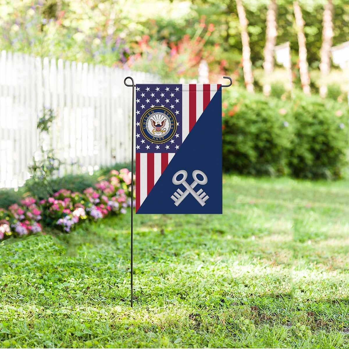 US Navy Storekeeper Navy SK Garden Flag/Yard Flag 12 inches x 18 inches Twin-Side Printing-GDFlag-Navy-Rate-Veterans Nation