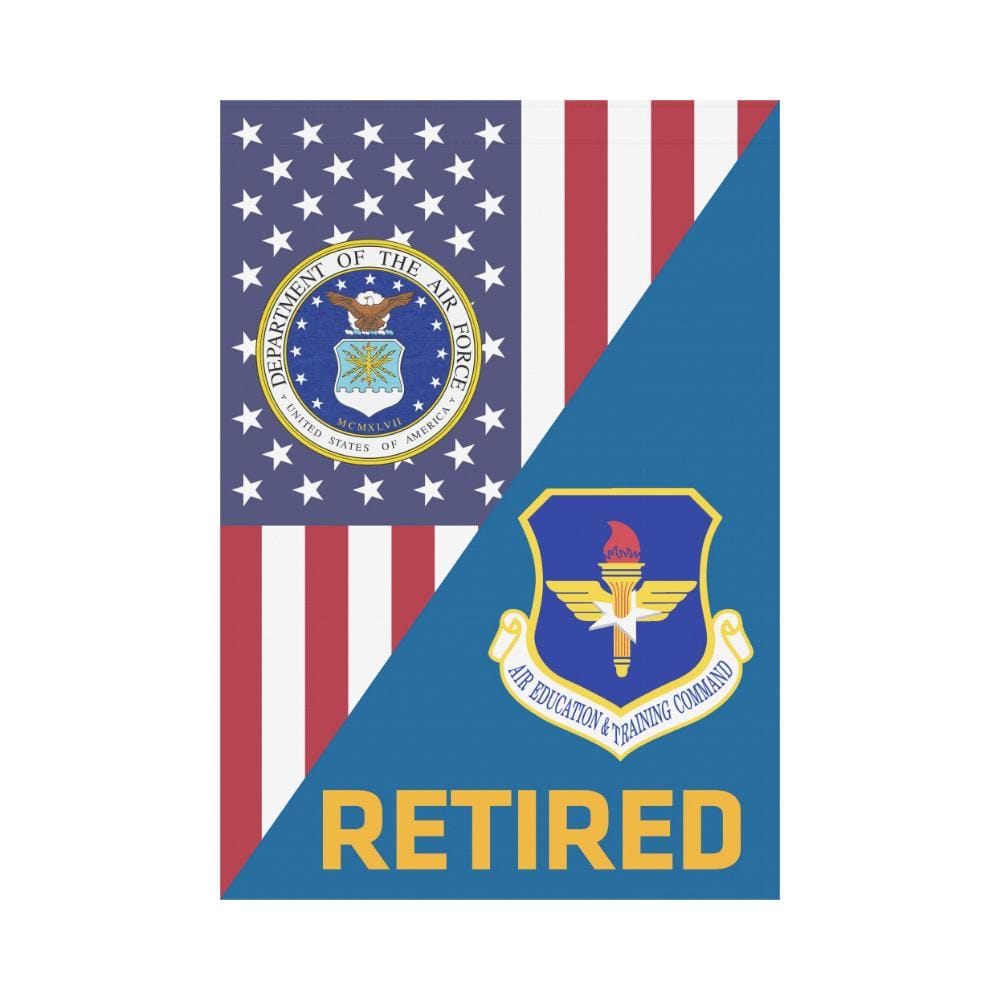 US Air Force Air Education and Training Command Retired House Flag 28 inches x 40 inches Twin-Side Printing-HouseFlag-USAF-Shield-Veterans Nation