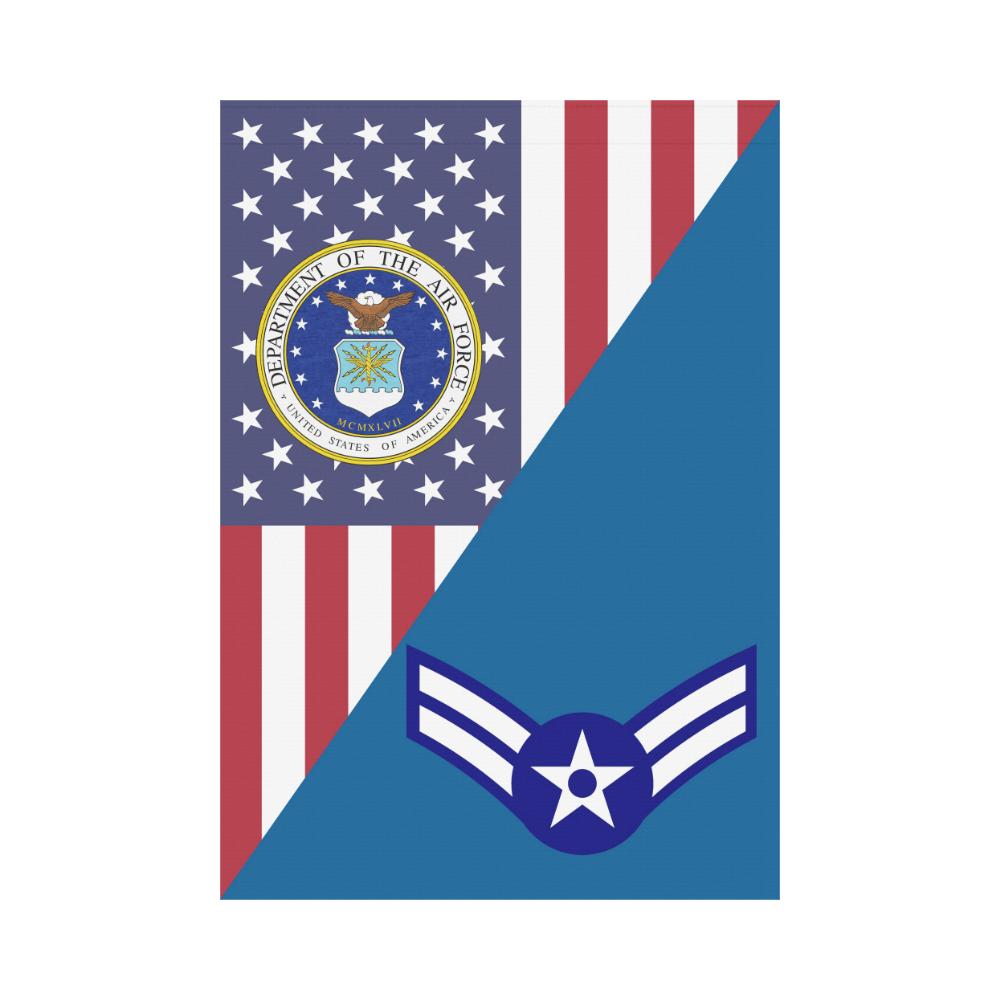 US Air Force E-3 Airman First Class A1C House Flag 28 inches x 40 inches Twin-Side Printing-HouseFlag-USAF-Ranks-Veterans Nation