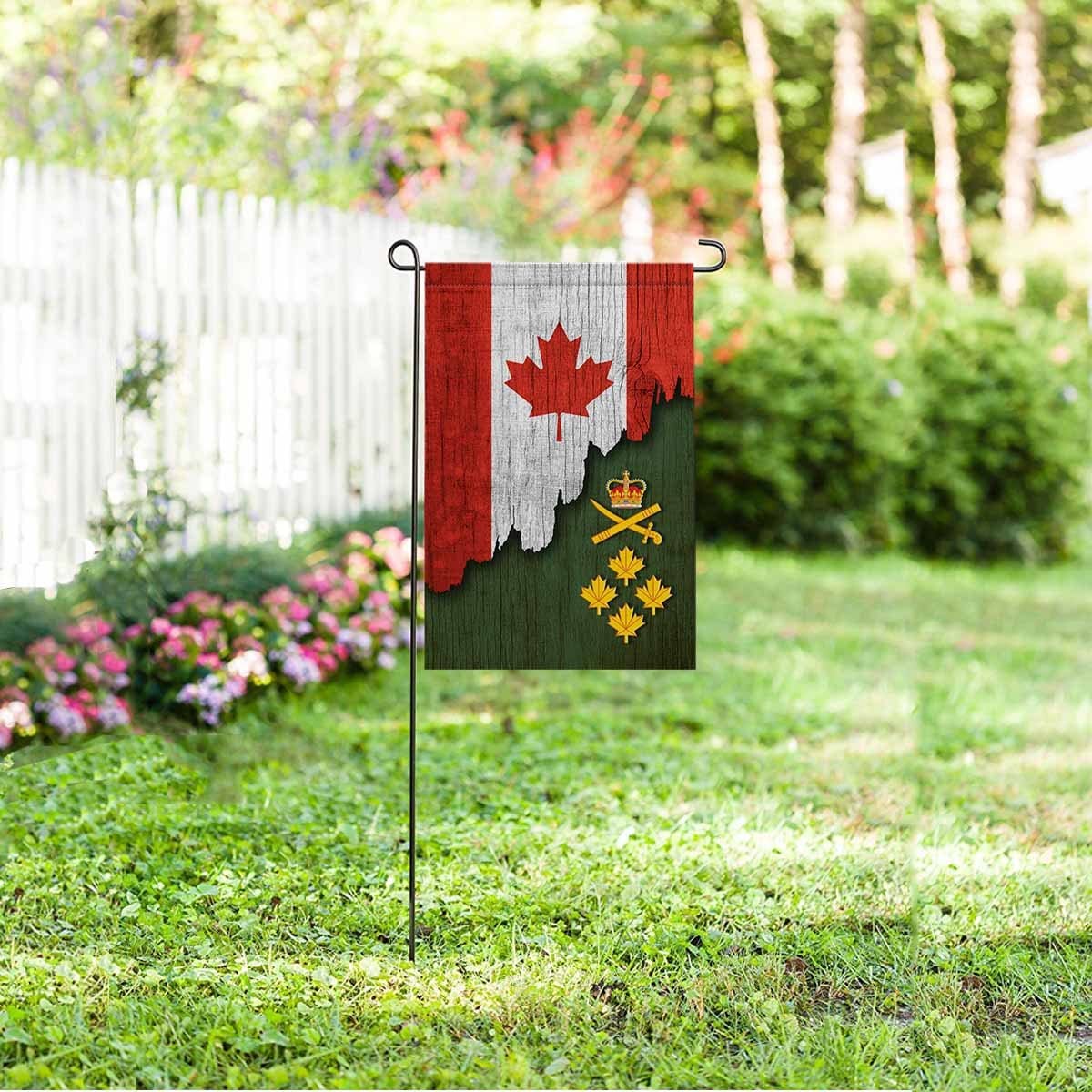 Canadian Army General (Gen) Garden Flag 12Inch x 18Inch Twin-Side Printing-Garden Flag-Veterans Nation