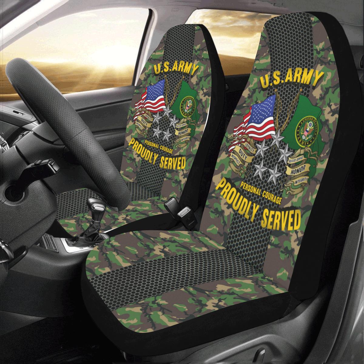 US Army O-10 General of the Army O10 GA General Officer Car Seat Covers (Set of 2)-SeatCovers-Army-Ranks-Veterans Nation