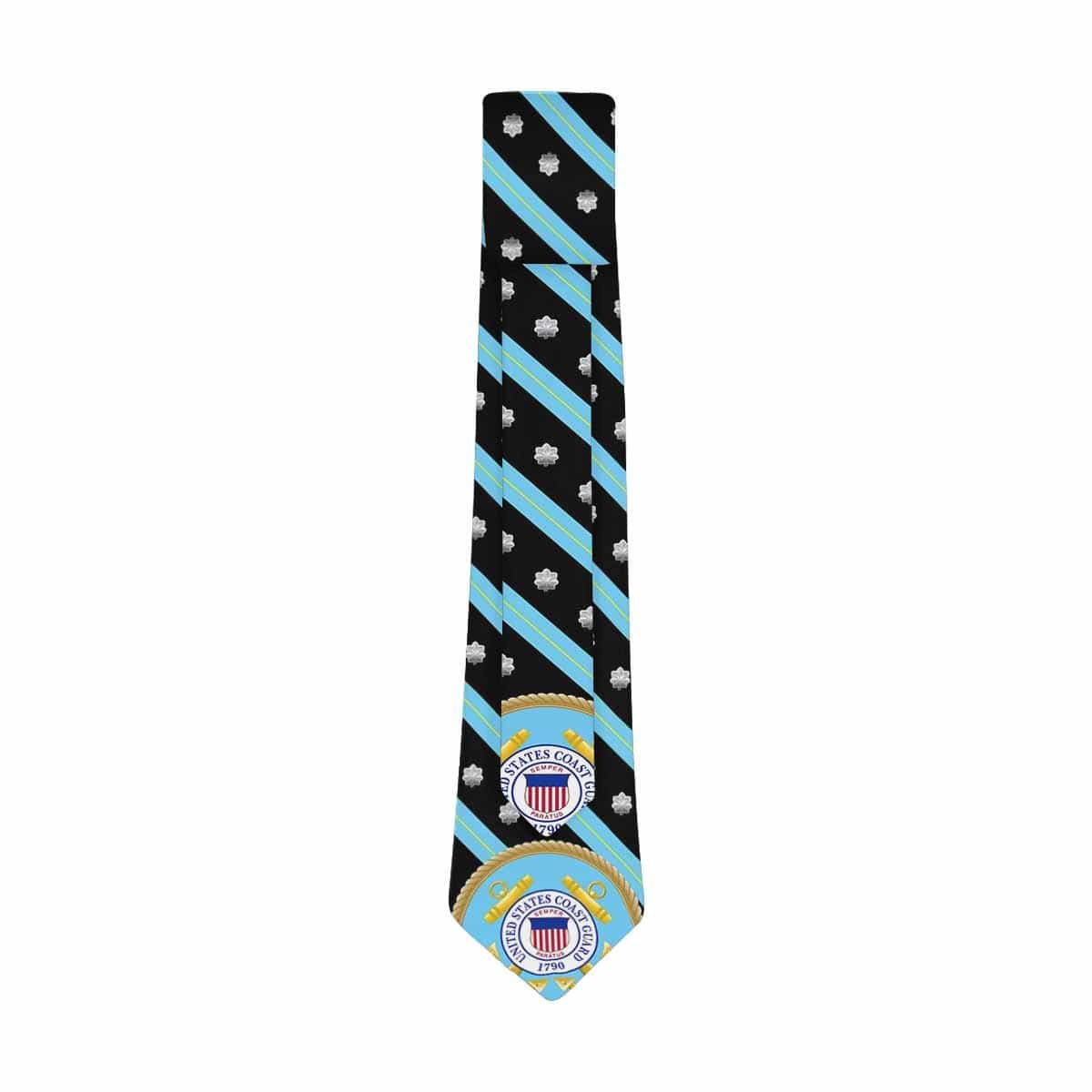 US COast Guard O-5 Officer Classic Necktie (Two Sides)-Necktie-USCG-Officer-Veterans Nation