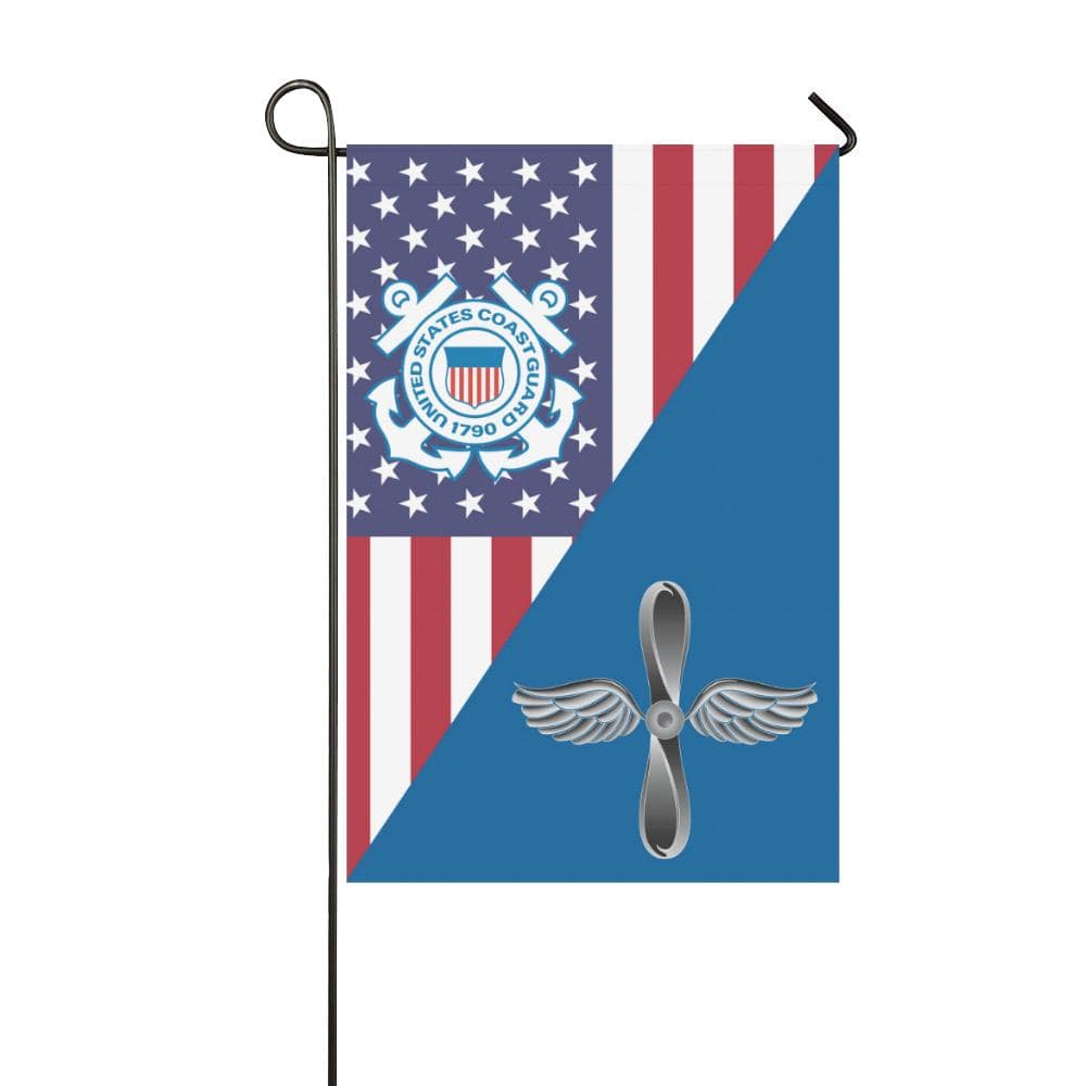 US Coast Guard Aviation Maintenance Technician AMT Garden Flag/Yard Flag 12 inches x 18 inches-GDFlag-USCG-Rate-Veterans Nation