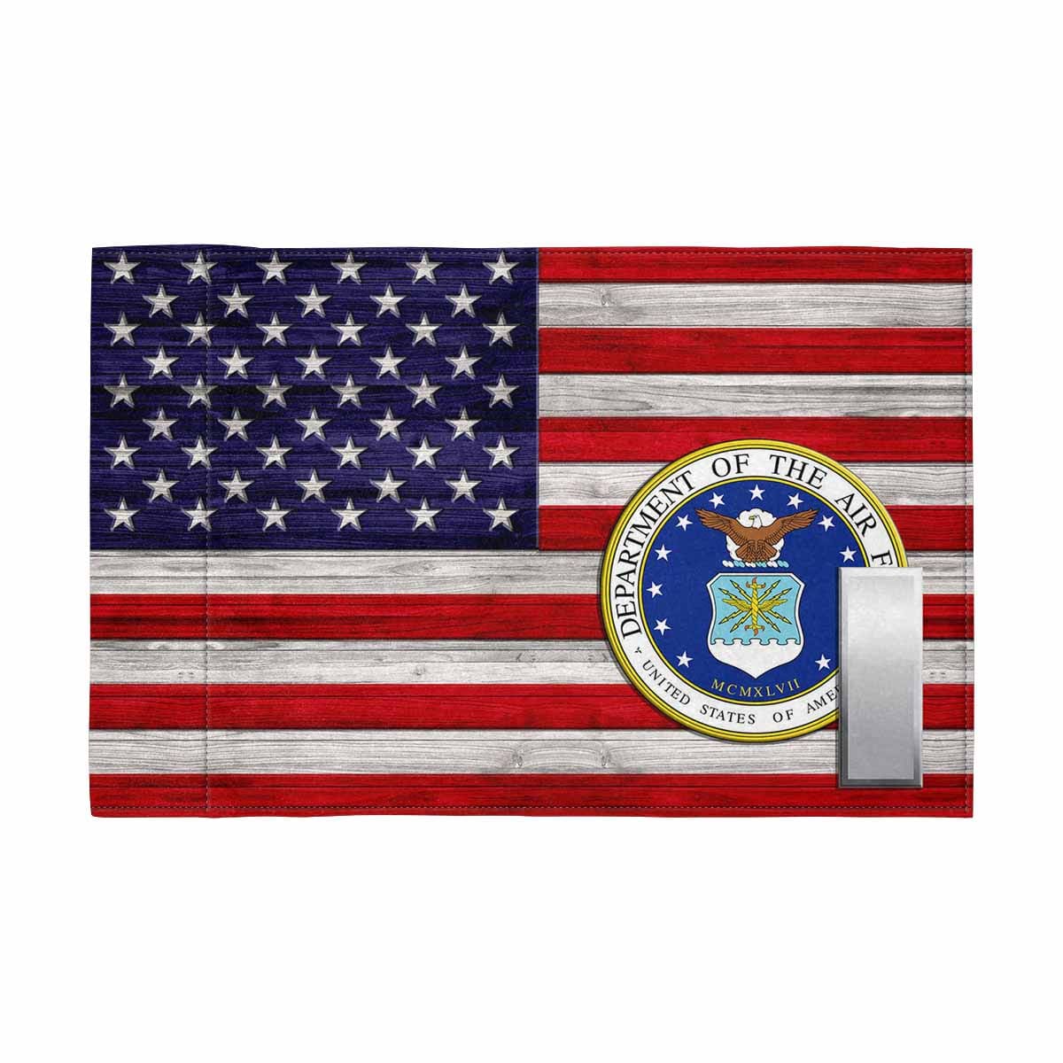 US Air Force O-2 Motorcycle Flag 9" x 6" Twin-Side Printing D02-MotorcycleFlag-USAF-Veterans Nation