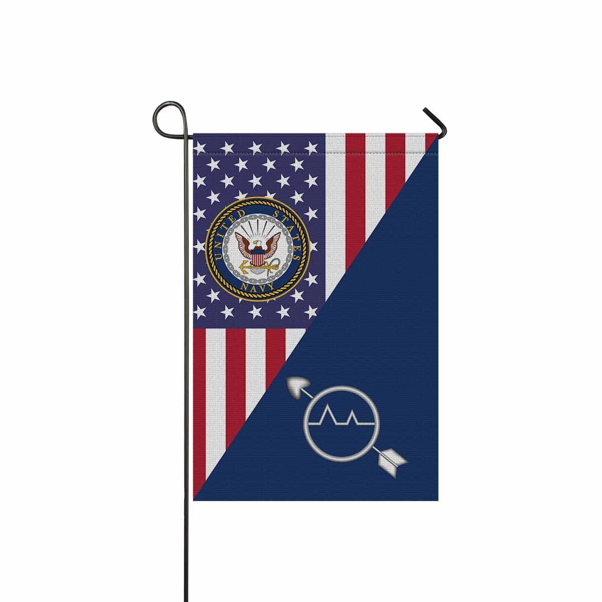 US Navy Operations specialist Navy OS Garden Flag/Yard Flag 12 inches x 18 inches Twin-Side Printing-GDFlag-Navy-Rate-Veterans Nation