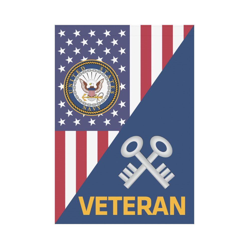 US Navy Logistics specialist Navy LS Veteran House Flag 28 inches x 40 inches Twin-Side Printing-HouseFlag-Navy-Rate-Veterans Nation