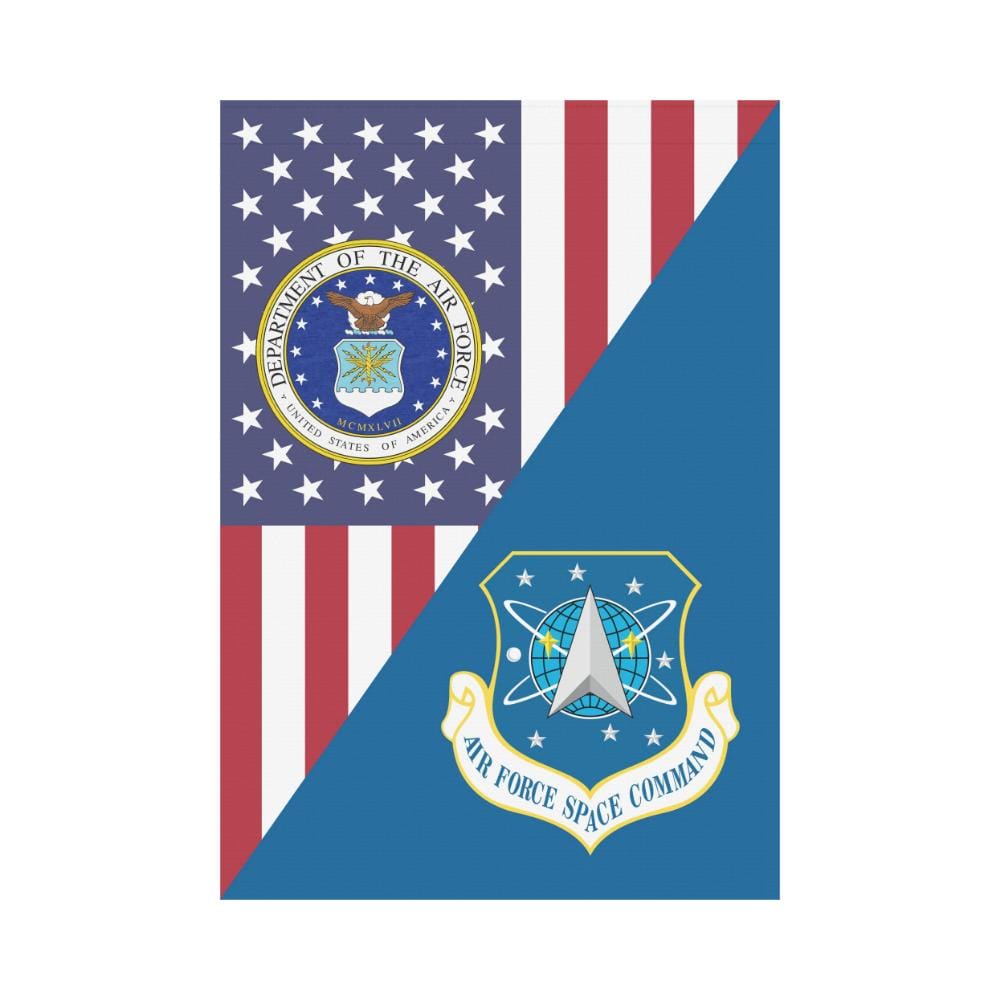 US Air Force Space Command House Flag 28 inches x 40 inches Twin-Side Printing-HouseFlag-USAF-Shield-Veterans Nation