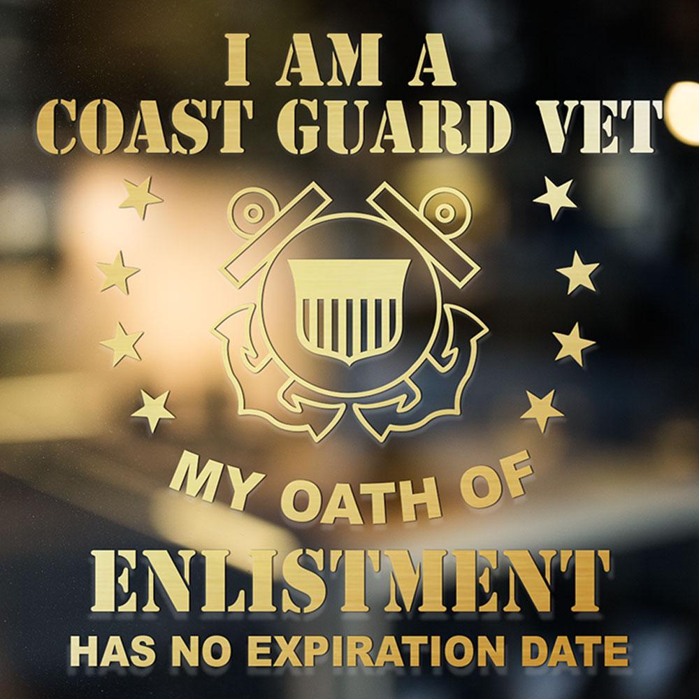 I Am A Veteran My Oath Of Enlistment Has No Expiration Date Clear Stickers-Decal-General-Veterans Nation