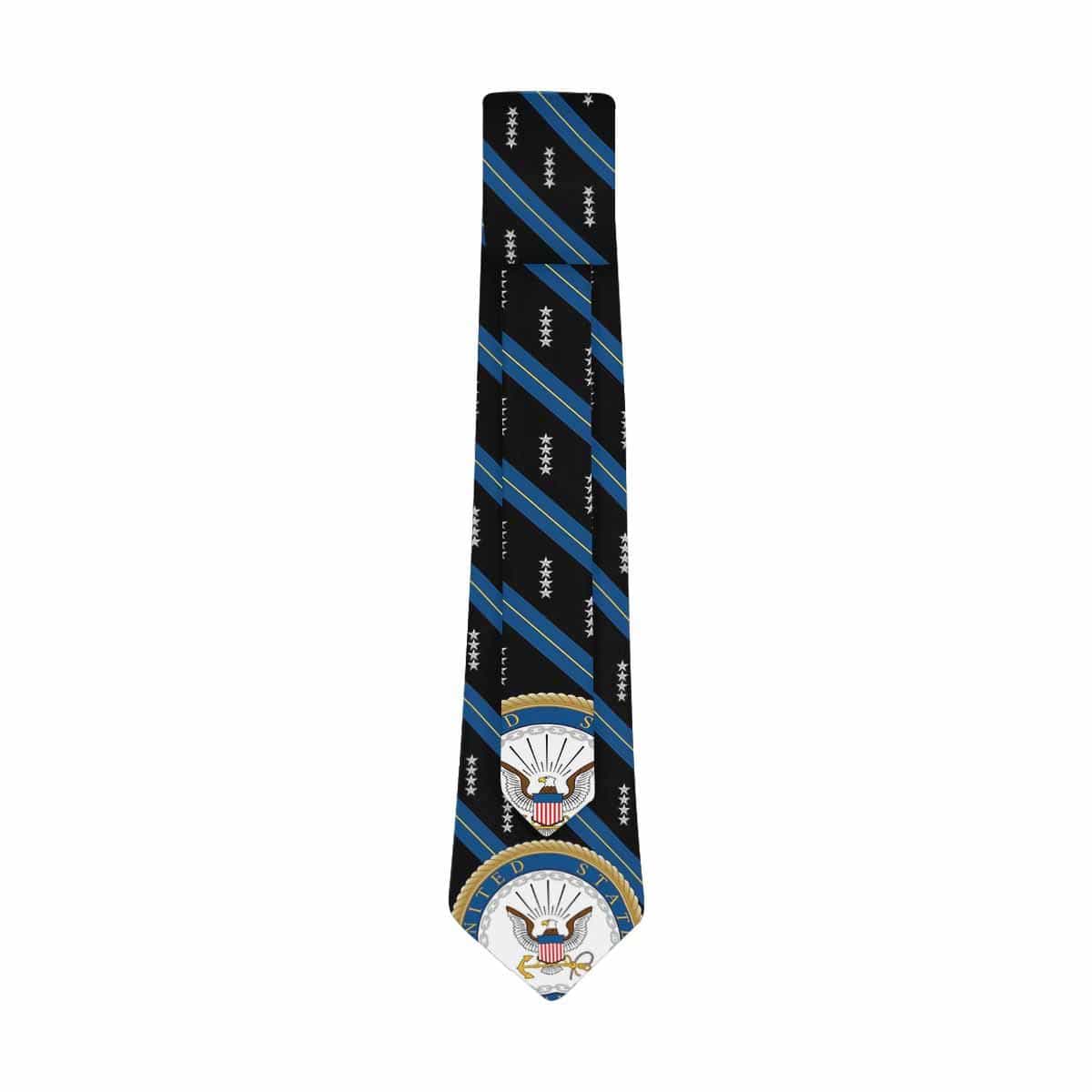 US Navy O-10 Officer Classic Necktie (Two Sides)-Necktie-Navy-Officer-Veterans Nation
