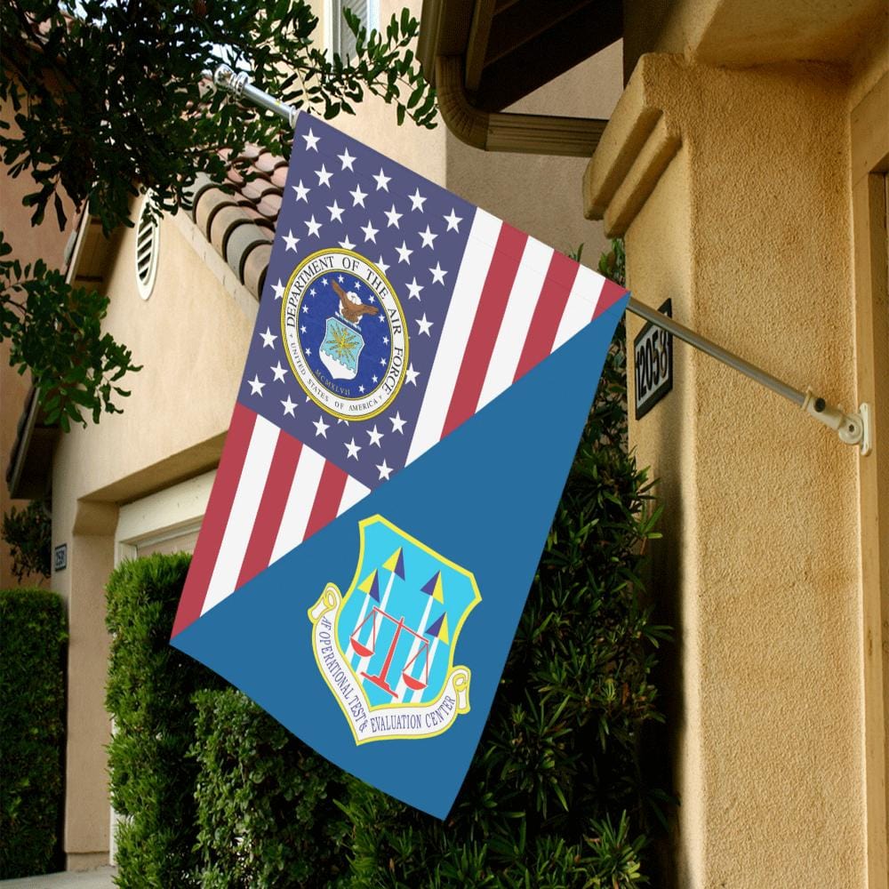 US Air Force Operational Test and Evaluation Cente House Flag 28 inches x 40 inches Twin-Side Printing-HouseFlag-USAF-Shield-Veterans Nation