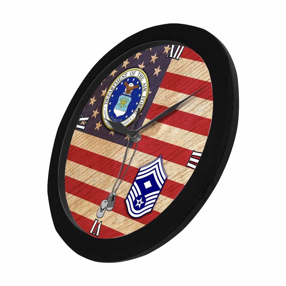 US Air Force E-9 First sergeant E-9 Wall Clock-WallClocks-USAF-Ranks-Veterans Nation