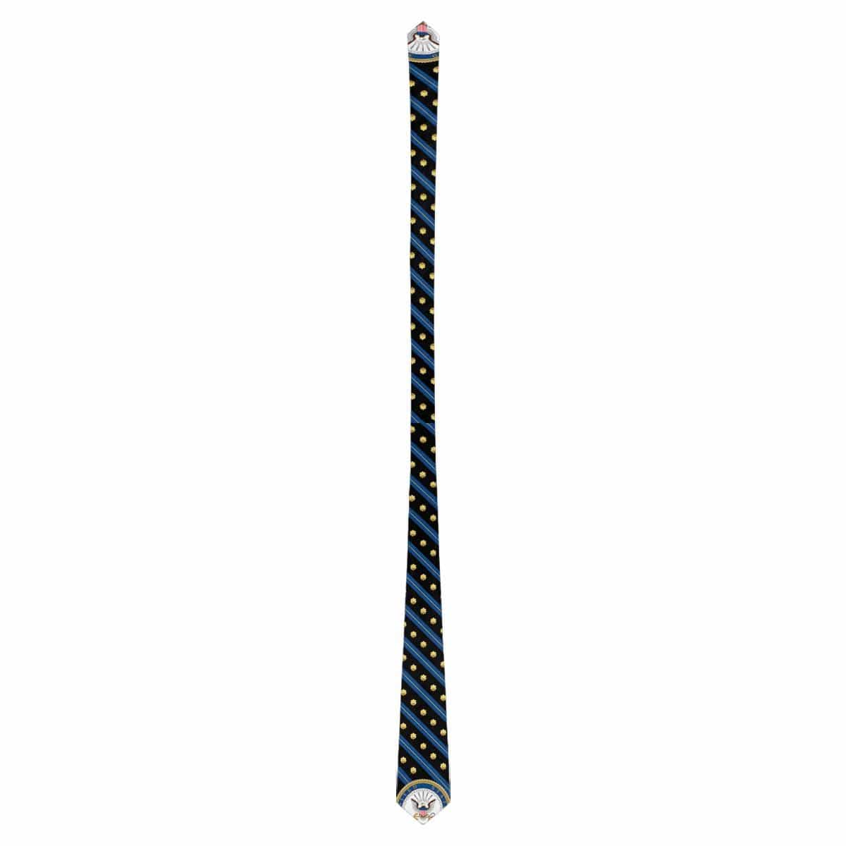 US Navy O-4 Officer Classic Necktie (Two Sides)-Necktie-Navy-Officer-Veterans Nation