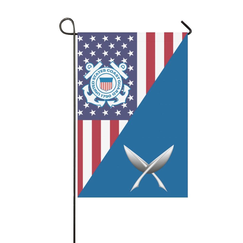 US Coast Guard Yeoman YN Garden Flag/Yard Flag 12 inches x 18 inches-GDFlag-USCG-Rate-Veterans Nation