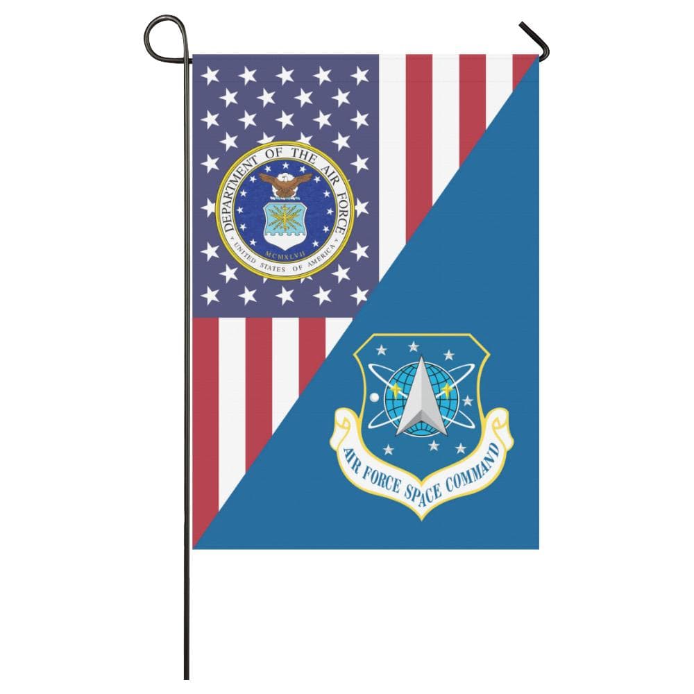 US Air Force Space Command House Flag 28 inches x 40 inches Twin-Side Printing-HouseFlag-USAF-Shield-Veterans Nation