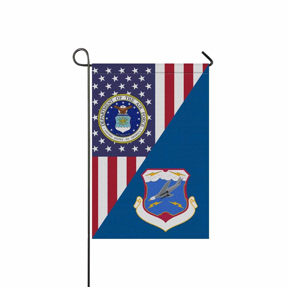 US Air Force 27th Air Division Garden Flag/Yard Flag 12 inches x 18 inches Twin-Side Printing-GDFlag-USAF-AirDivision-Veterans Nation