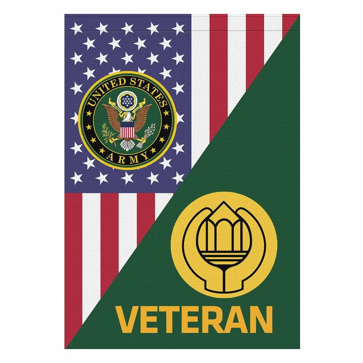 US Army Chaplain Assistant Veteran House Flag 28 Inch x 40 Inch Twin-Side Printing-HouseFlag-Army-Branch-Veterans Nation