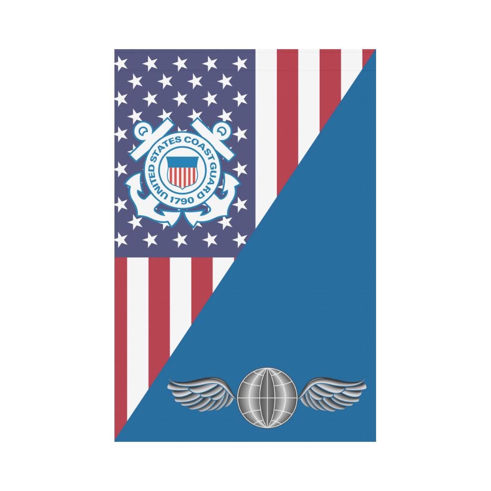 US Coast Guard Aviation Electricians Mate AE Garden Flag/Yard Flag 12 inches x 18 inches-GDFlag-USCG-Rate-Veterans Nation