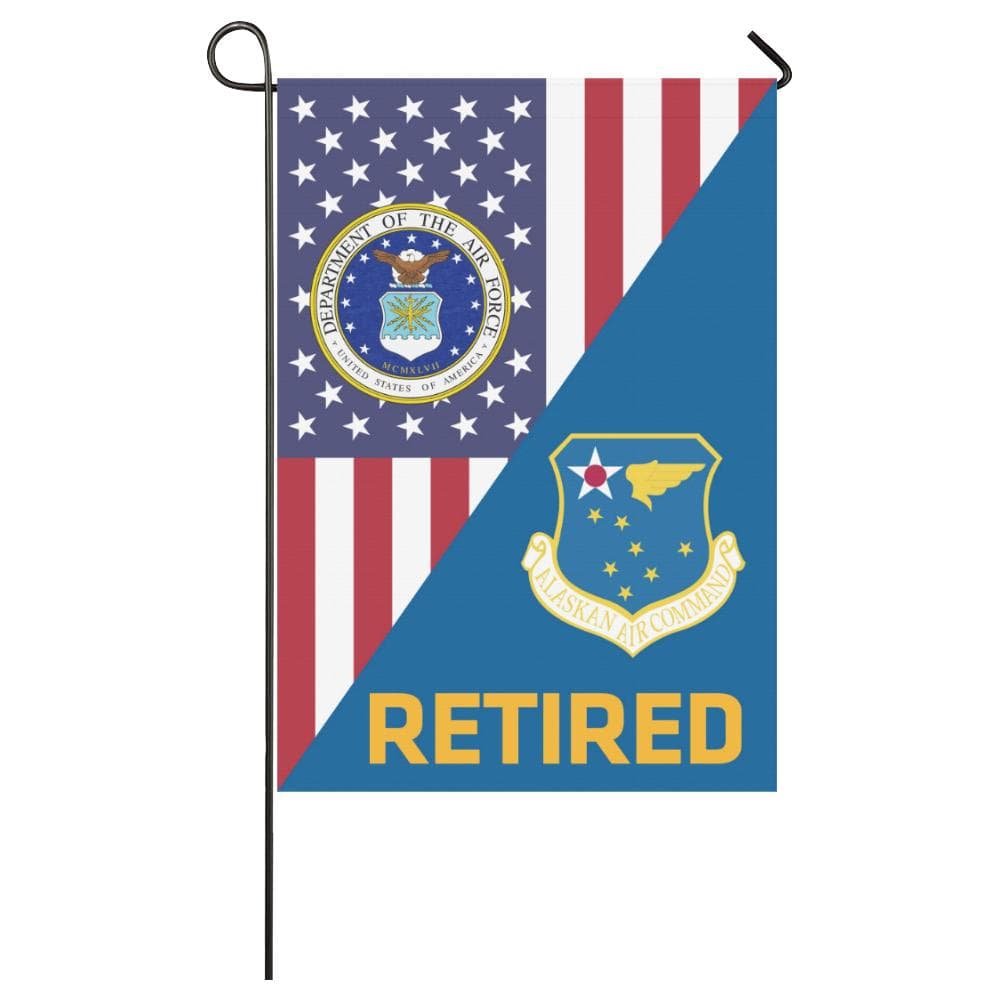 US Air Force Alaskan Air Command Retired House Flag 28 inches x 40 inches Twin-Side Printing-HouseFlag-USAF-Shield-Veterans Nation