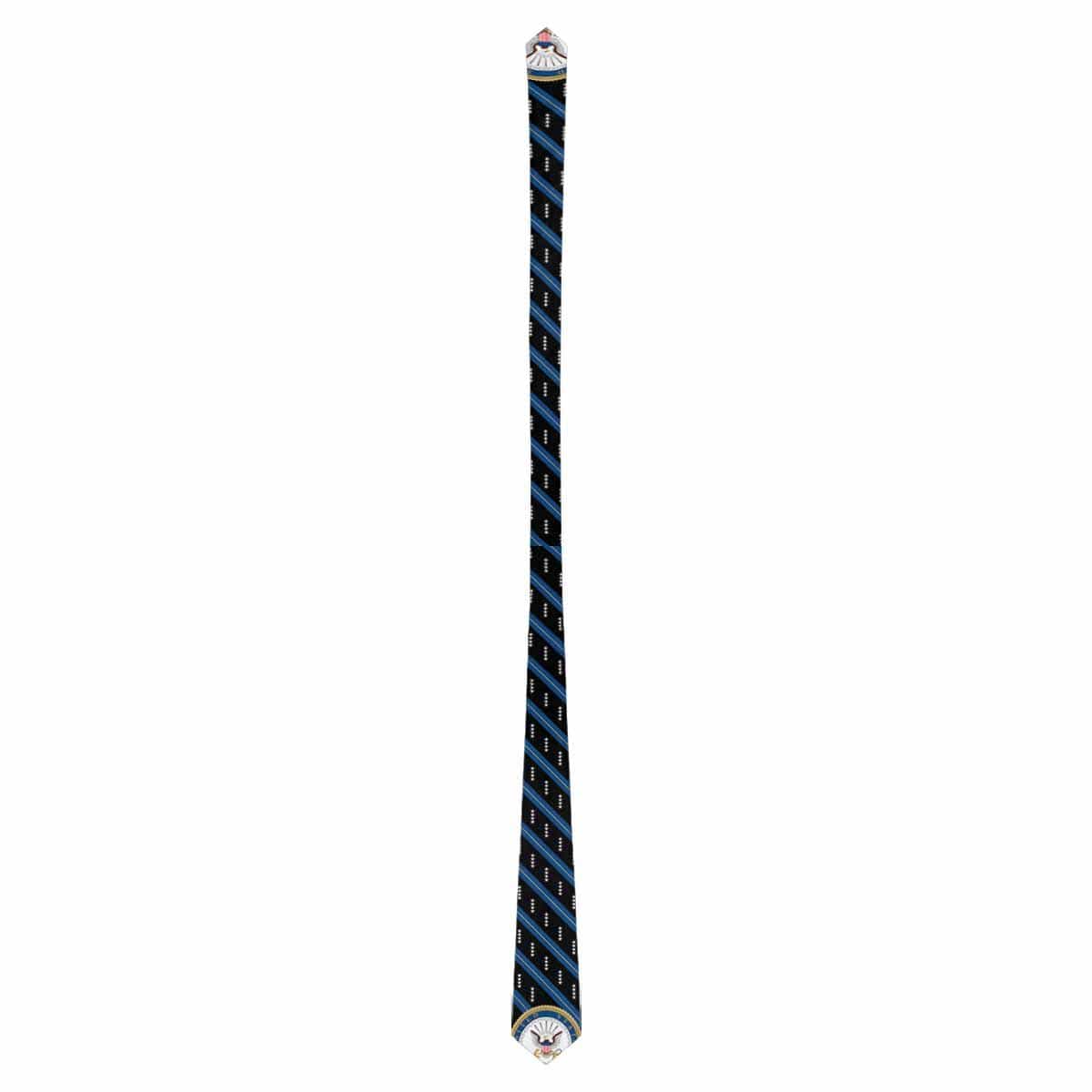 US Navy O-10 Officer Classic Necktie (Two Sides)-Necktie-Navy-Officer-Veterans Nation