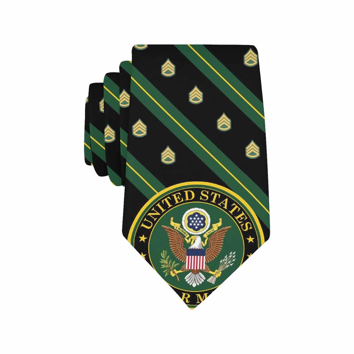 US Army E-6 SSG Classic Necktie (Two Sides)-Necktie-Army-Ranks-Veterans Nation