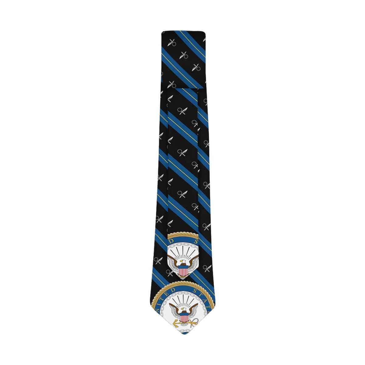 US Navy Intelligence Specialist Navy IS Classic Necktie (Two Sides)-Necktie-Navvy-Rate-Veterans Nation