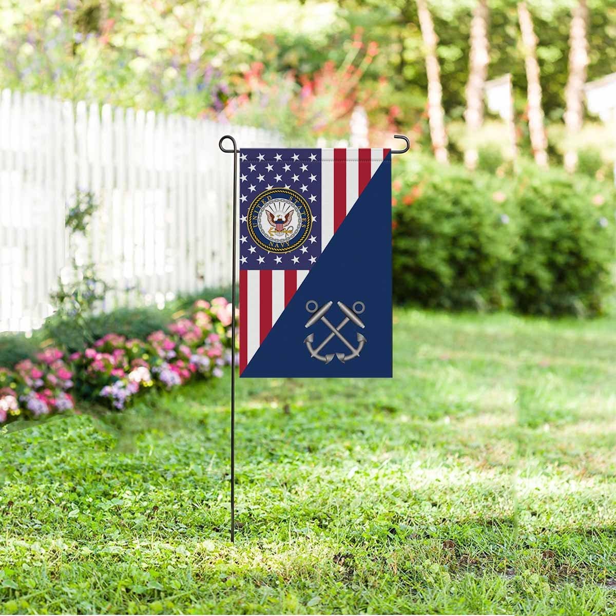 US Navy Boatswain's Mate Navy BM Garden Flag/Yard Flag 12 inches x 18 inches Twin-Side Printing-GDFlag-Navy-Rate-Veterans Nation