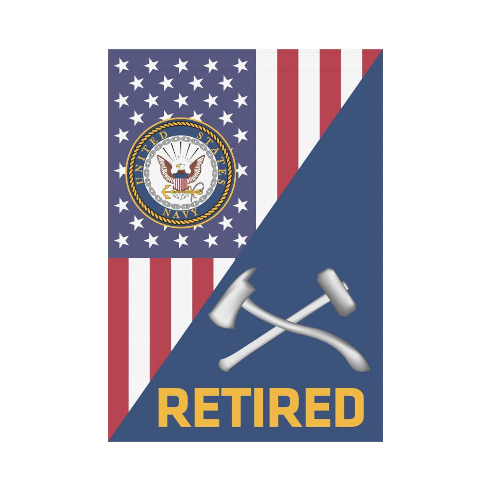 US Navy Damage Controlman Navy DC Retired House Flag 28 inches x 40 inches Twin-Side Printing-HouseFlag-Navy-Rate-Veterans Nation