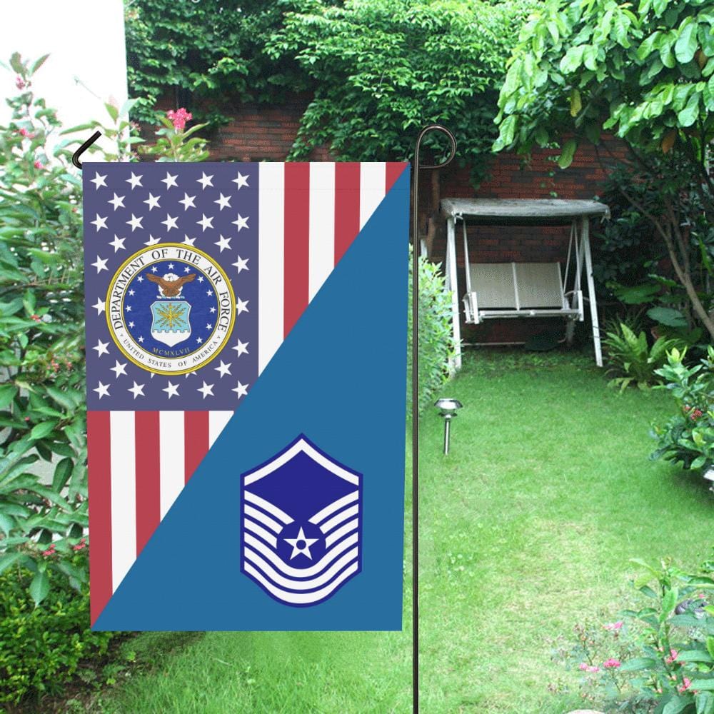 US Air Force E-8 Old Style House Flag 28 inches x 40 inches Twin-Side Printing-HouseFlag-USAF-Ranks-Veterans Nation