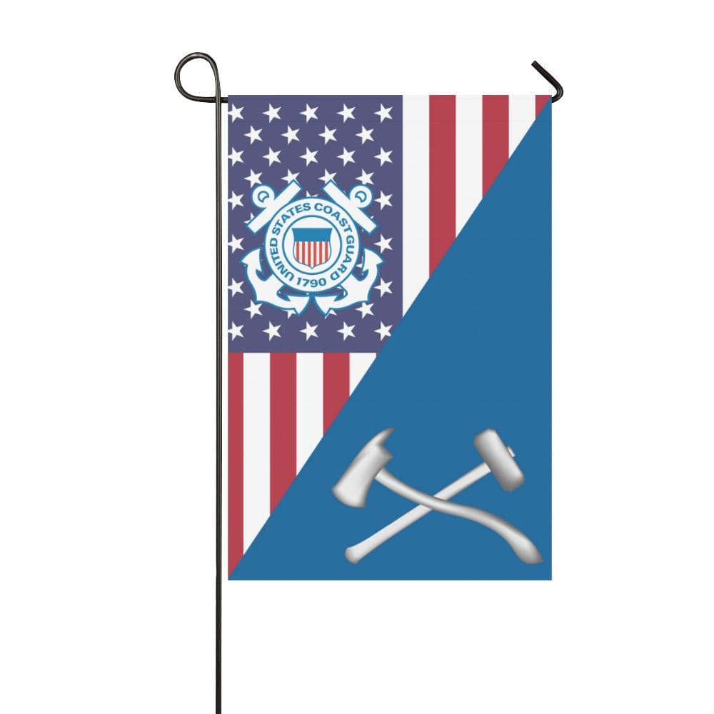 US Coast Guard Damage Controlman DC Garden Flag/Yard Flag 12 inches x 18 inches-GDFlag-USCG-Rate-Veterans Nation