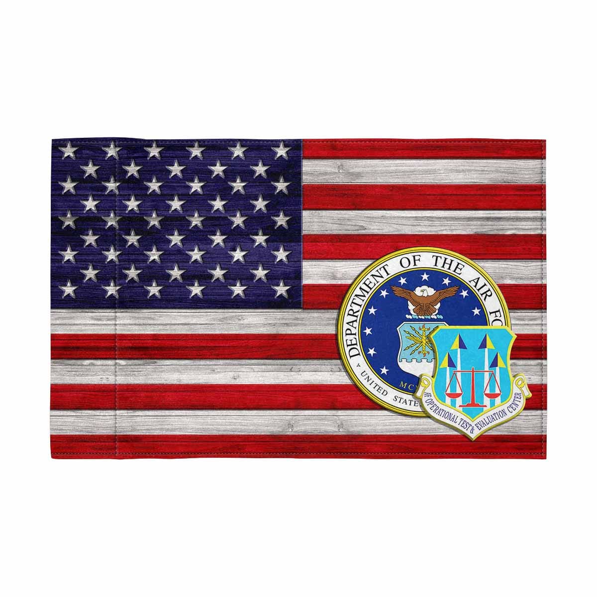 US Air Force Operational Test and Evaluation Center Motorcycle Flag 9" x 6" Twin-Side Printing D02-MotorcycleFlag-USAF-Veterans Nation