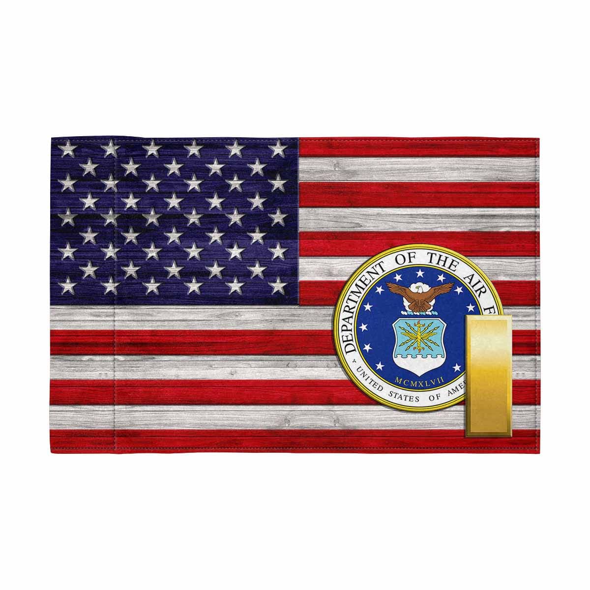 US Air Force O-1 Motorcycle Flag 9" x 6" Twin-Side Printing D02-MotorcycleFlag-USAF-Veterans Nation