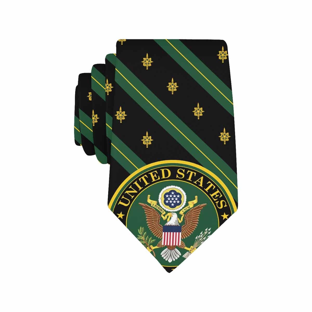 US Army Military Intelligence Branch Classic Necktie (Two Sides)-Necktie-Army-Branch-Veterans Nation