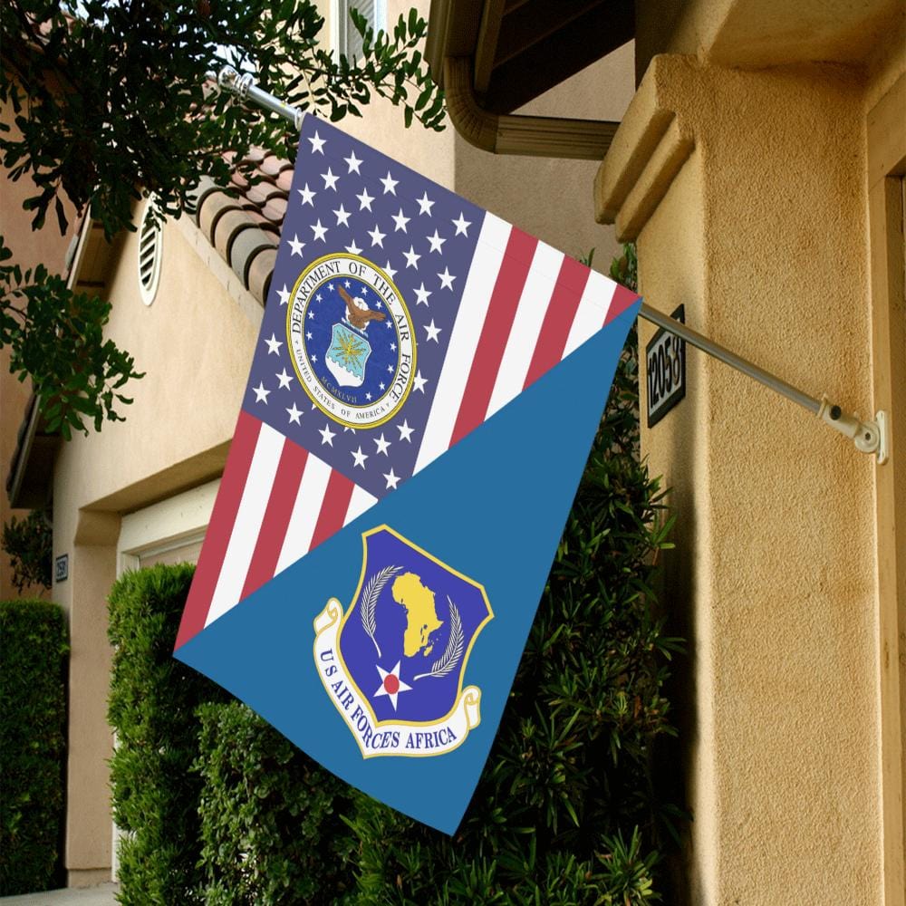 United States Air Forces Africa House Flag 28 inches x 40 inches Twin-Side Printing-HouseFlag-USAF-Shield-Veterans Nation