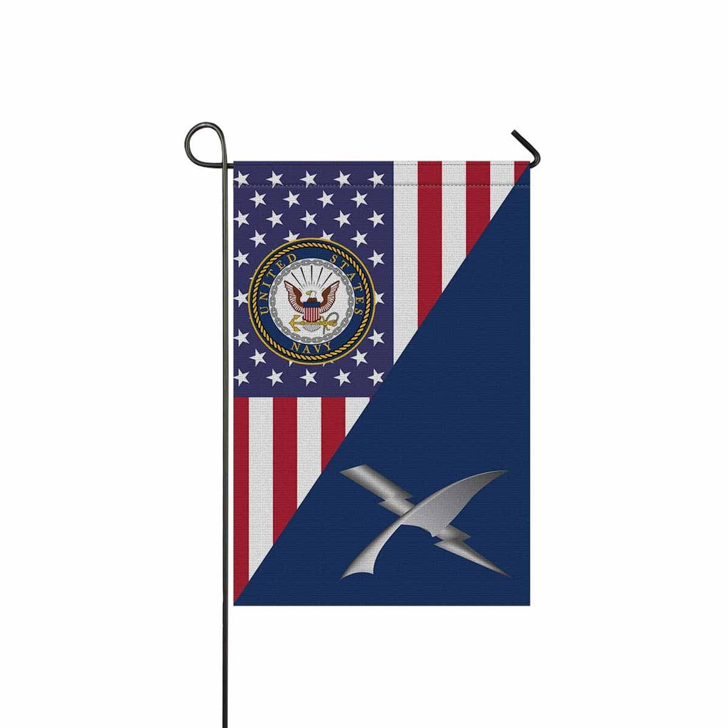 US Navy Cryptologic technician Navy CT Garden Flag/Yard Flag 12 inches x 18 inches Twin-Side Printing-GDFlag-Navy-Rate-Veterans Nation