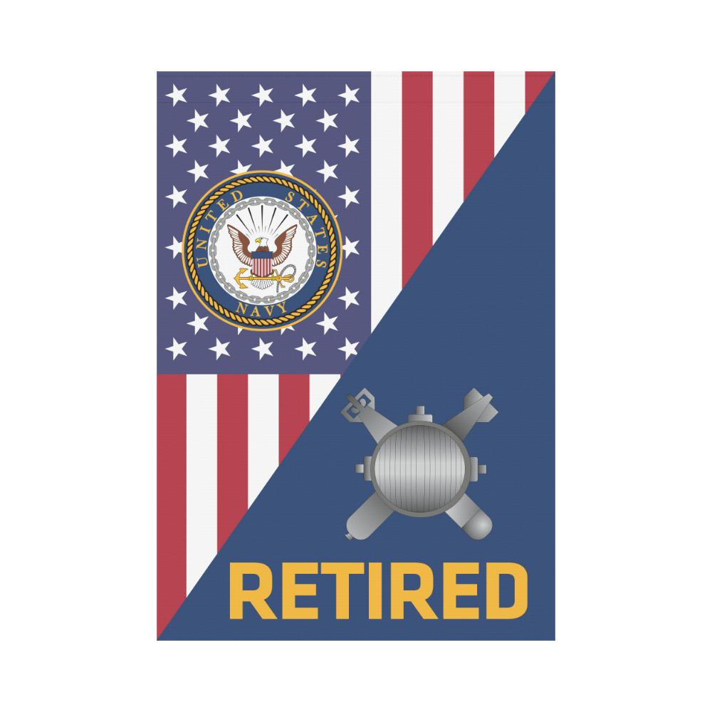 US Navy Explosive Ordnance Disposal Navy EOD Retired House Flag 28 inches x 40 inches Twin-Side Printing-HouseFlag-Navy-Rate-Veterans Nation