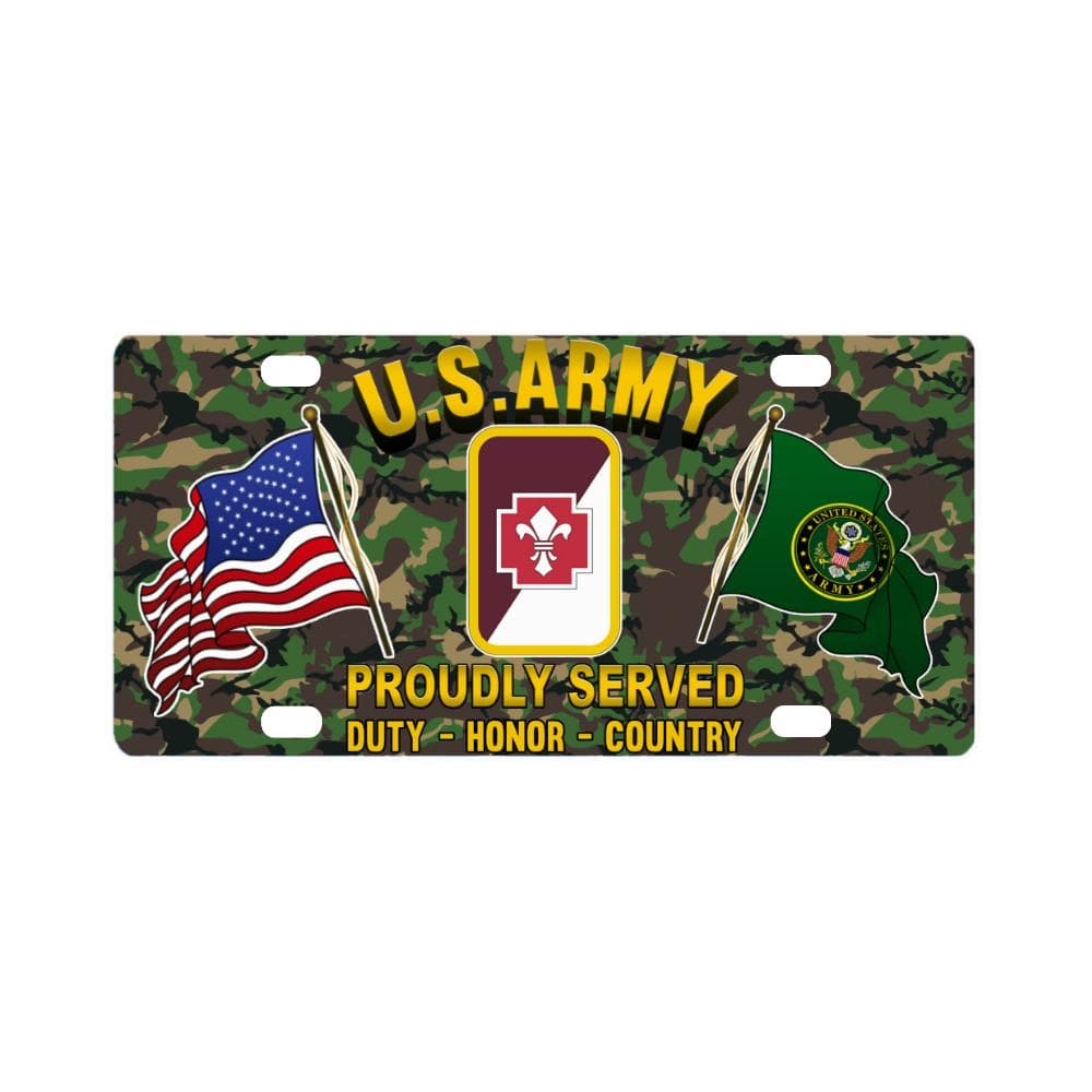 US ARMY 62ND MEDICAL BRIGADE CSIB - Classic License Plate-LicensePlate-Army-CSIB-Veterans Nation