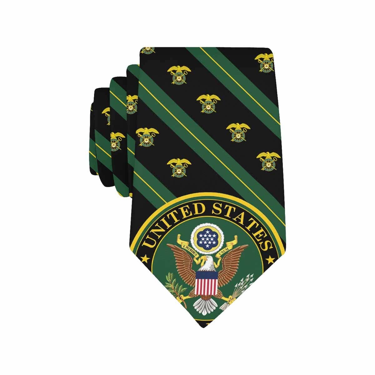 US Army Quartermaster Corps Classic Necktie (Two Sides)-Necktie-Army-Branch-Veterans Nation