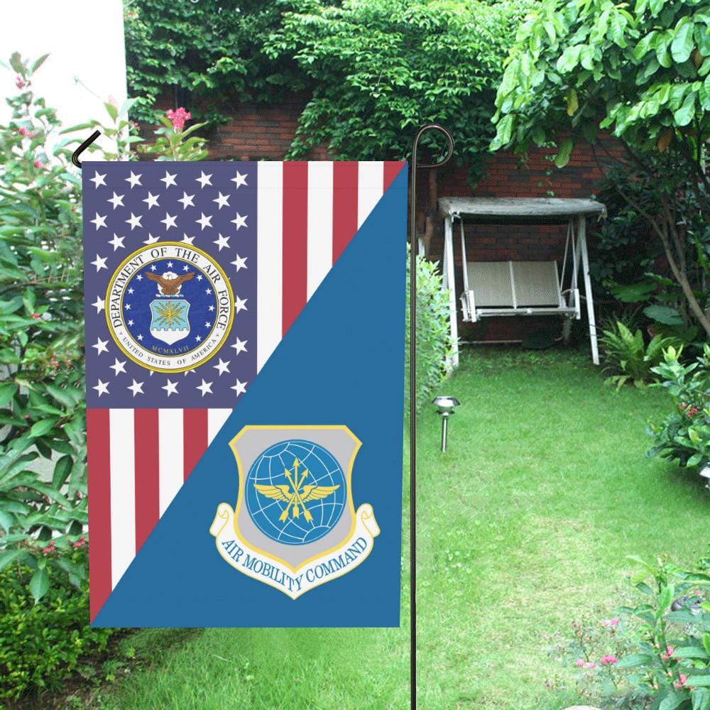 US Air Force Air Mobility Command House Flag 28 inches x 40 inches Twin-Side Printing-HouseFlag-USAF-Shield-Veterans Nation