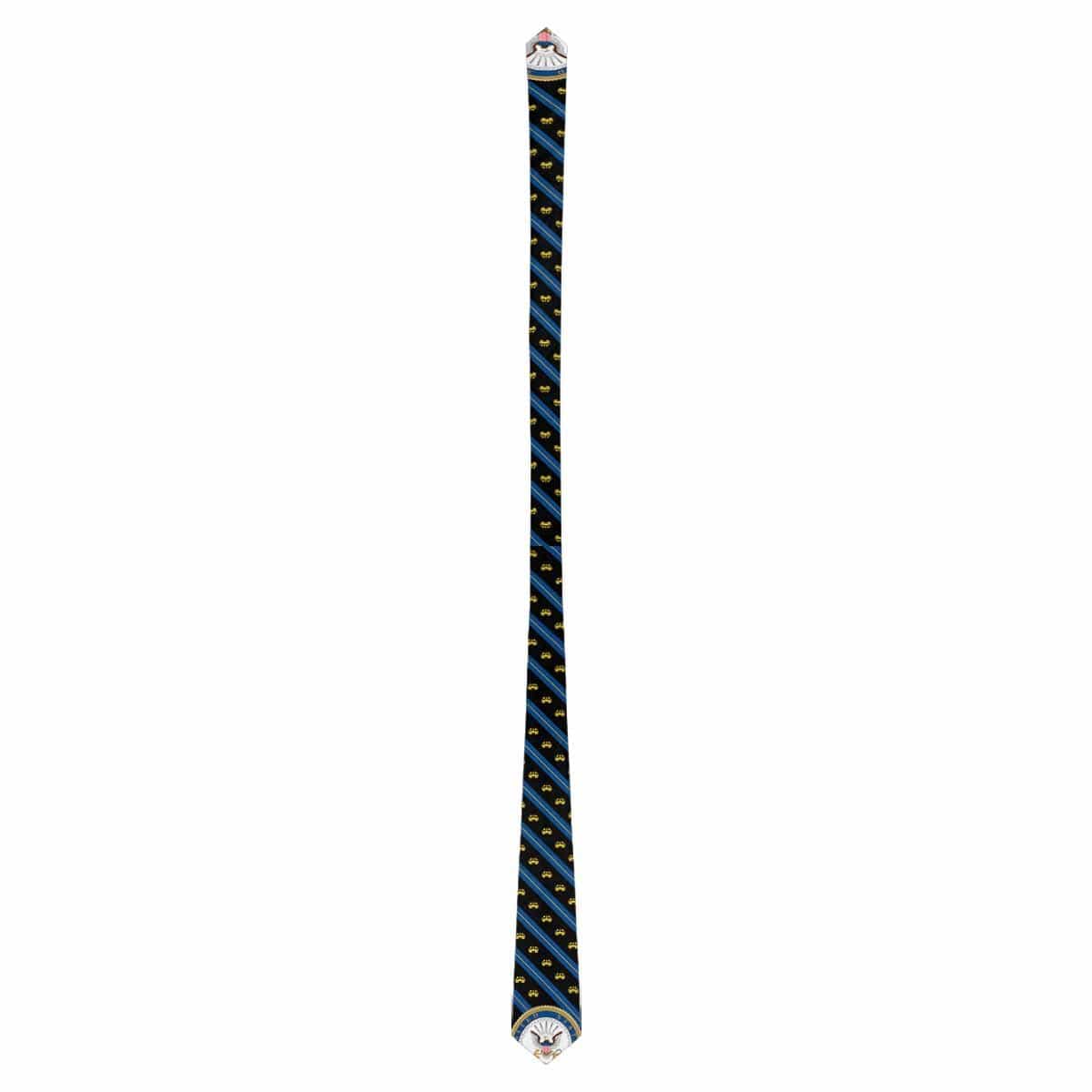 US Navy Deep Submergence Officer Badge Classic Necktie (Two Sides)-Necktie-Navy-Badge-Veterans Nation