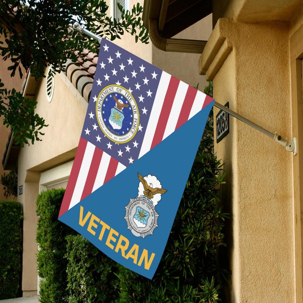 US Air Force Security Police Veteran House Flag 28 inches x 40 inches Twin-Side Printing-HouseFlag-USAF-Shield-Veterans Nation