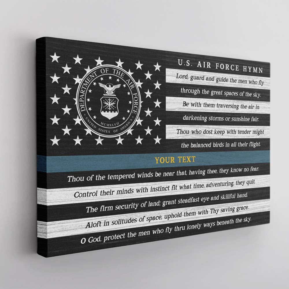 Personalized Canvas 1.5in Frame - Military Hymn - Personalized Text-Kustom-Veterans Nation