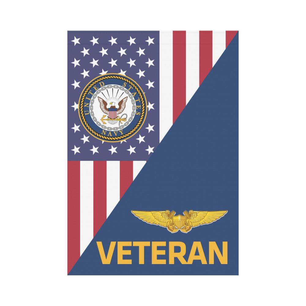 US Navy Naval Flight Officer Veteran House Flag 28 inches x 40 inches Twin-Side Printing-HouseFlag-Navy-Badge-Veterans Nation